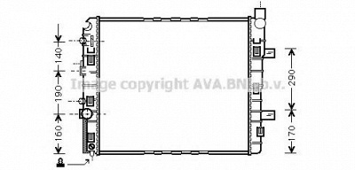 AVA QUALITY COOLING ms2319 -  Радиатор, охлаждение двигателя
